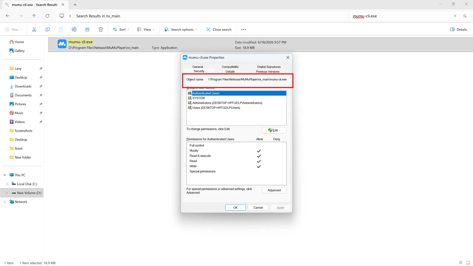 Copy object name